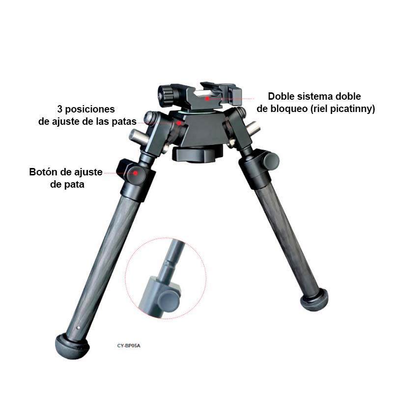Bípode Armarket de 7"- 9"/CY-BP05A - Imagen 2