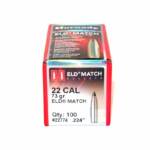 Hornady 22 Cal .224 de 73gr ELD MATCH (Caja de 100 unidades)