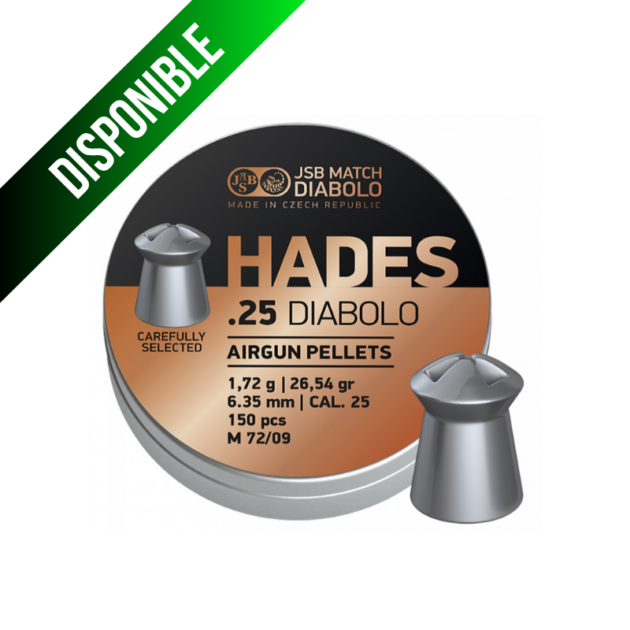 JSB Hades Diabolo 6,35mm/ 26,54gr /150 und.