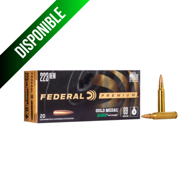 Federal Gold Medal Sierra MatchKing Cal. 223 REM/ 69 Gr