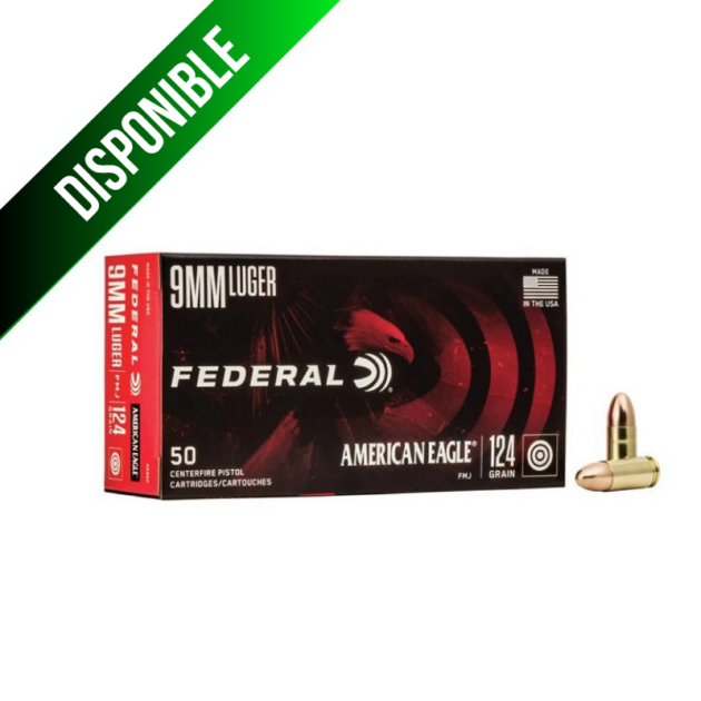 Federal American Eagle Cal. 9MM Fmj/ 124 Gr