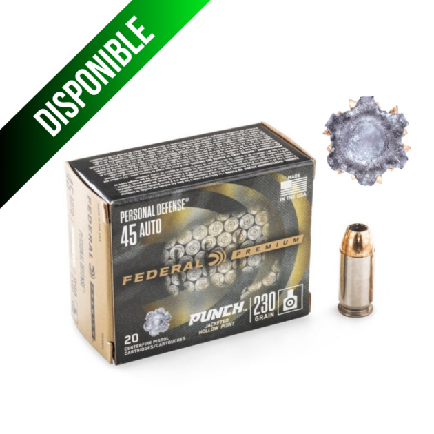 Federal Personal Defense Punch HP Cal .45 Auto/ 230 Gr