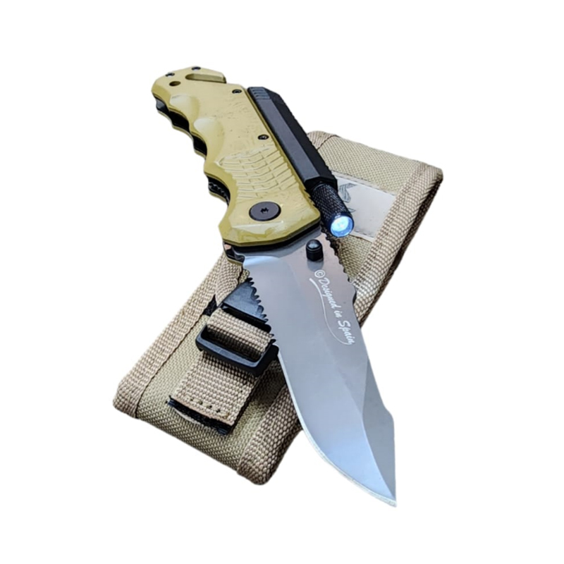 Navaja K25 Táctica Coyote con Linterna 19540/ 90mm - Imagen 6