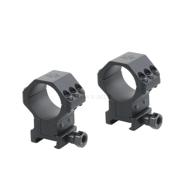 Vector Optics X-ACCU Anillos ajustable de elevación para riel Picatinny 30 mm/ 40 MOA