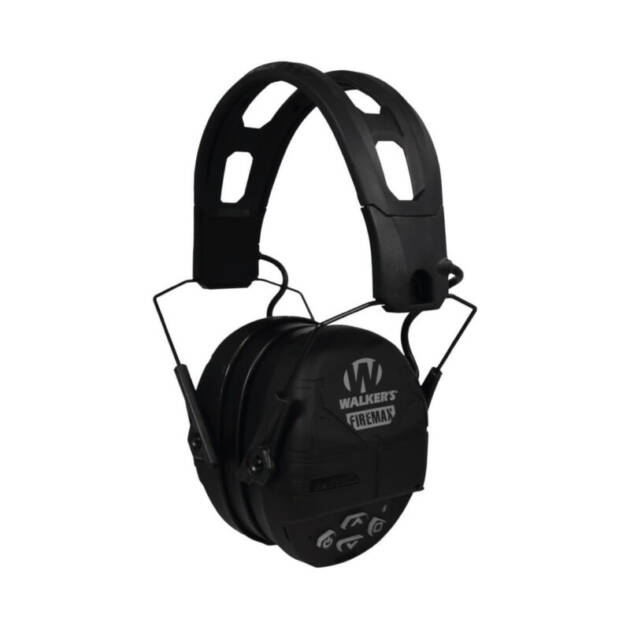 Protector Auditivo Walkers Firemax Con Bluetooth digital Negro