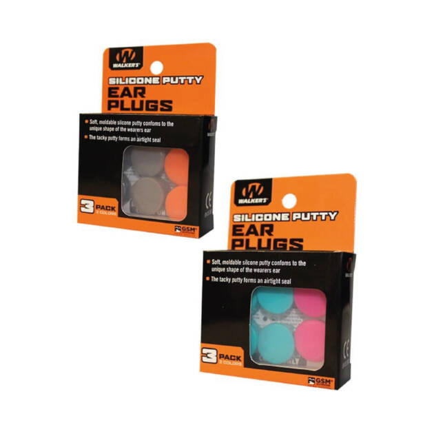Protector Auditivo Walkers Tapones Siliconas 3 Pack