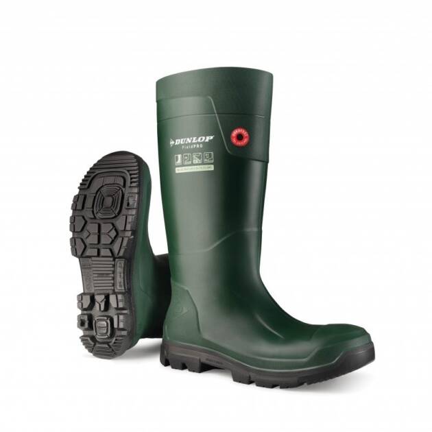 Botas Dunlop Mod. Purofort Fieldpro Full Safety Color Verde