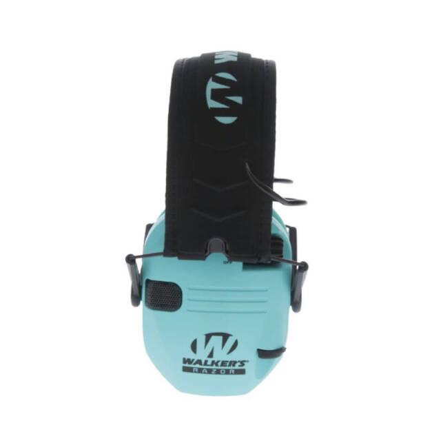 Protector Auditivo Walkers Razor Slim electrónico Verde Azulado Claro