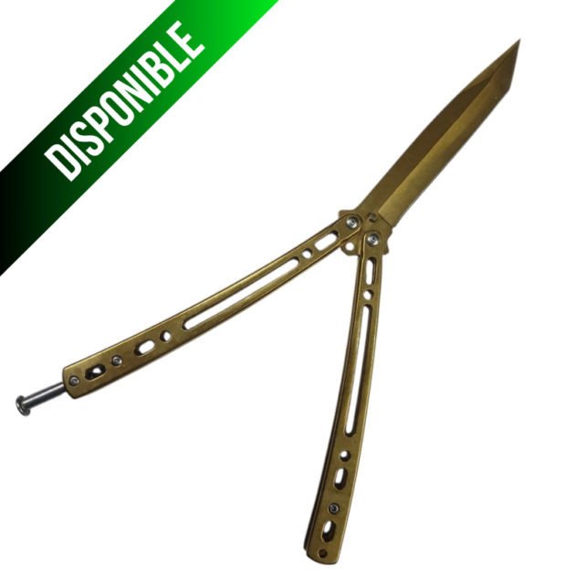Cuchillo Mariposa Dorada FX006