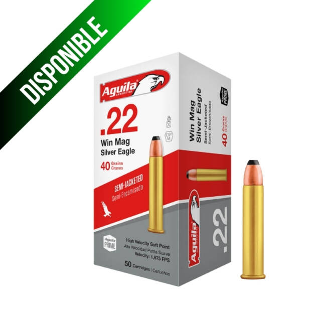 Águila Silver Eagle, calibre .22 Win Magnum /40 Gr